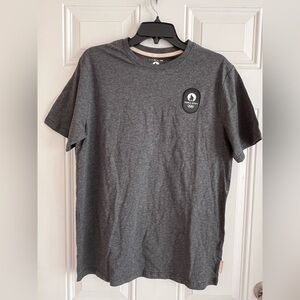 Paris 2024 Olympics T-Shirt Large Gray Authentic Official Merchandise Sports